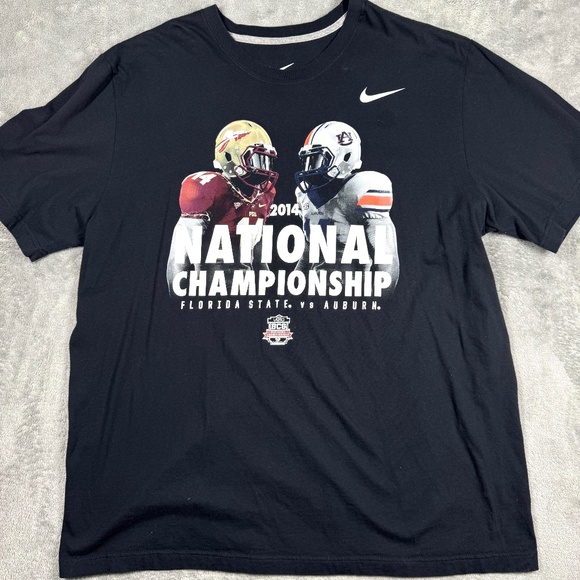 Nike 2014 BCS National Championship T Shirt XXL Auburn Tigers Florida State Semi - Picture 1 of 8